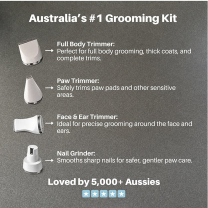 The Pet Parlour™ Premium 4-in-1 Grooming Kit