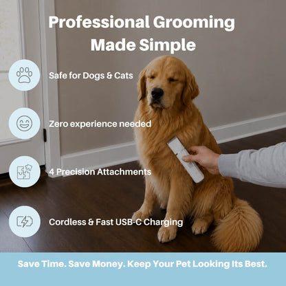 The Pet Parlour™ Premium 4-in-1 Grooming Kit
