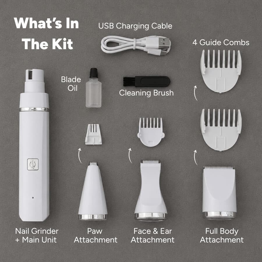 The Pet Parlour™ Premium 4-in-1 Grooming Kit