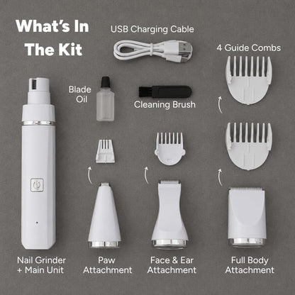 The Pet Parlour™ Premium 4-in-1 Grooming Kit
