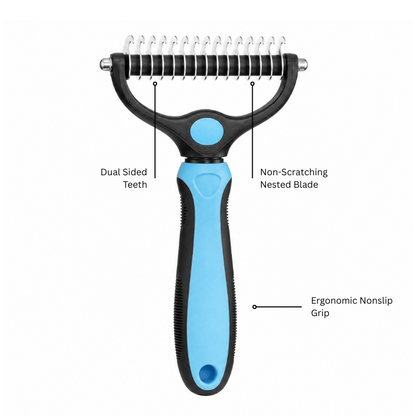 The Pet Parlour™ Premium Deshedding Brush